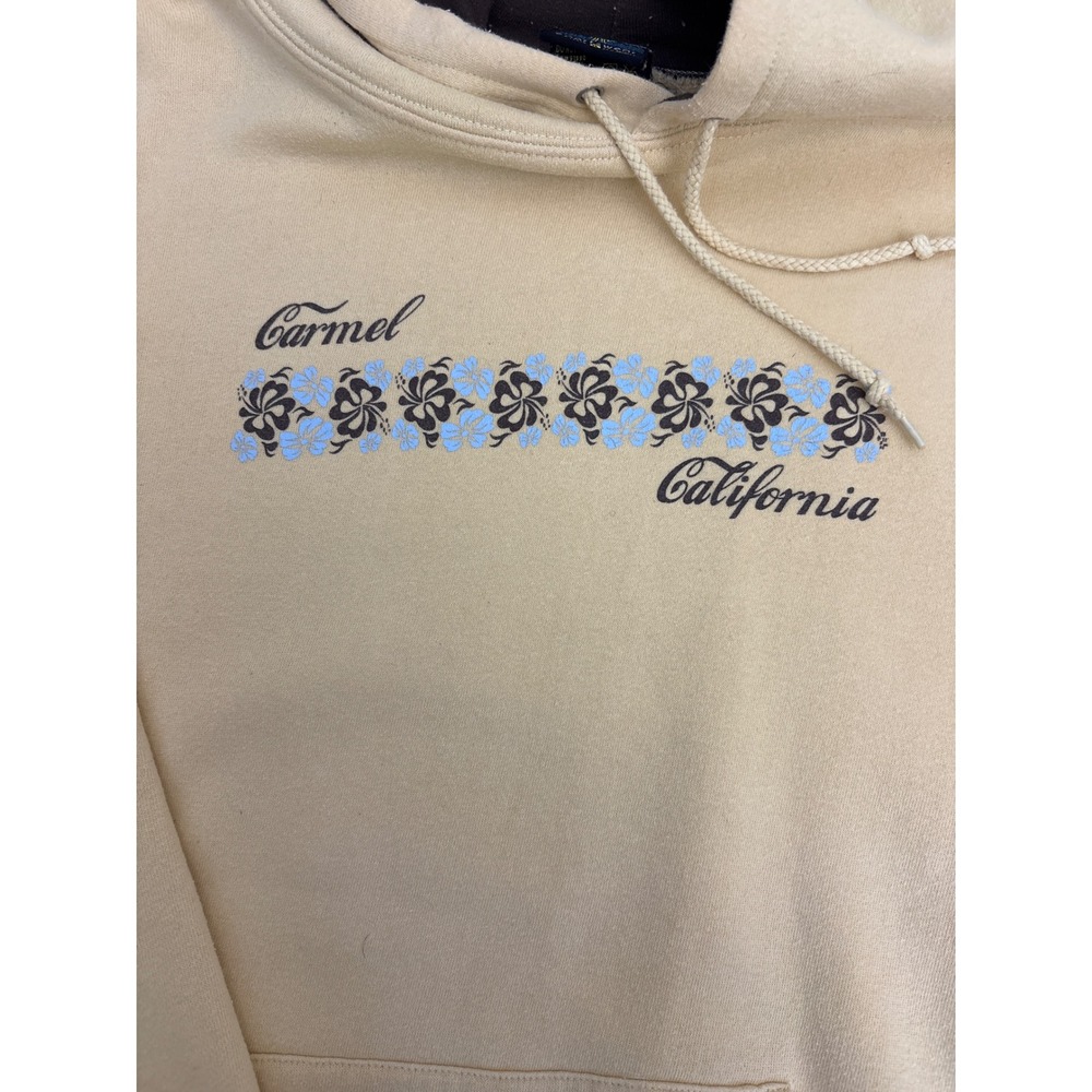 Carmel California Hoodie Yellow Hibiscus Surf Sweatshirt